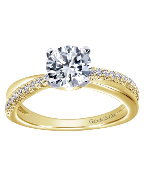 Gabriel & Co. Morgan Diamond and Gold Ring Mounting